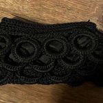 Small Elegant Black Basket Clutch with Rings Handmade in Crochet Photo 0
