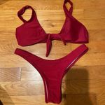 Boutique Bathing Suit Set Red Photo 0