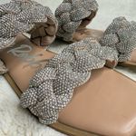 Cape Robbin  Silver Beaded Sandals Photo 3