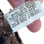 Shadowline Vintage 80s Brown Damask Witchy Romantic Lingerie Maxi Slip Dress Size M Photo 5