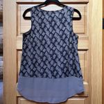 Banana Republic  Womens Abstract Taupe Tank Top Shirt Size Small Work Corp Travel Photo 1