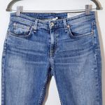 Rag and Bone  Light Wash Low-Rise Slim Boyfriend Distressed Cropped Jeans Size 28 Photo 2