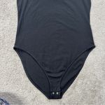 Old Navy  Women’s Tie-Strap Tank Top Bodysuit Ribbed Round Neck in Black XL Photo 3