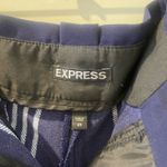 EXPRESS  Tapered Ankle Pants Women's - Size 2R - Navy Blue Striped Photo 2