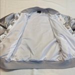 KYLIE Cosmetics Silver Satin Bomber Jacket Photo 8