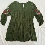 Miami Green Floral Embroidered Top Photo 2