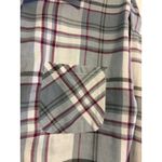 Brandy Melville  One Size Plaid Long Sleeve Button Down Shirt Photo 4