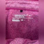 Nike ‎ GOLF Women’s Short Sleeve Polo Pink Fuchsia Tour Premium Dri-Fit Medium Photo 4