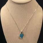 Vintage and Turquoise Pendant On Sterling Silver Necklace Photo 7