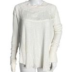 Free People  Shirt Womens XS White Spring Valley Lace Tunic Lace Neutral Bohemian Photo 0