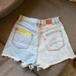 Urban Outfitters  BDG Jean Shorts Size 26 Patchwork Embroidered Boho Hippie Retro Photo 4
