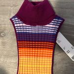 Urban Outfitters Janet Sleeveless Turtleneck Fitted Multicolor Tank Top Sz XS Photo 3