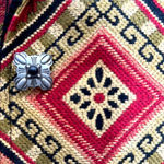 Vintage Silverado Tapestry Jacket Native American Print Made in USA Gold Size M Photo 10