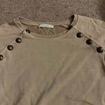 Rag doll tan blouse with buttons xs Photo 9