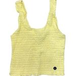 Hollister Women’s Yellow Ribbed Crop Tank Top Size Small NWT Photo 1