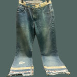 Joujou Y2K vintage Stylish Blue Jeans with Embellished Hem size 9/10 Photo 1