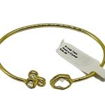 NEW REAL SIMPLE R1249 Talia fashion gold adjustable bracelet clear cryst… Photo 4