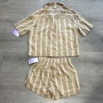 Stars Above nwt //  linen blend loungewear striped set XS Photo 1