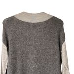 Anthropologie Moth Vneck Soft Boulders Wool Alpaca Pullover Sweater Colorblock M Gray Size M Photo 7