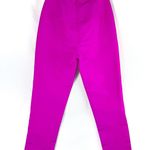 Alexia Maria Silk Faille Cigarette Pants Magenta Berry Pink High Waist Sz 6 NWT Photo 4