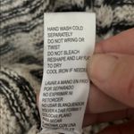 Democracy  Black and White Textured Knit Sweater Photo 9