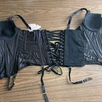 NEW Savage X Fenty 1X Black Caviar Floral Lace Corset Bustier NWT Photo 2