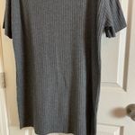 ZARA  Trafaluc Grey Short Sleeve Ribbed Dress size medium Photo 2