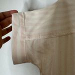 Madewell  Women's Tie-Front Shirt in Pink Stripe Size XSMALL‎ Photo 3
