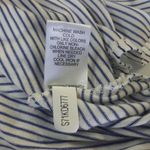 Daniel Cremieux Cremieux Women's Tunic Top Size Medium Blue White Stripe Casual Summer Blouse Photo 6