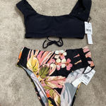 Robin Piccone New.  high waisted floral bikini. Medium. Retails $210. Photo 6
