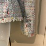 Chadwick's Vintage 1990s Cropped Boucle Fringed Blue Blazer 8P Photo 13