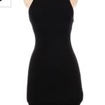 Marine layer  Black Bodycon Halter Dress w Built In Shelf Bra Size Medium Photo 0