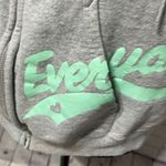 Hanes Grey Hoodie With Aqua EveryDay Graphic on Pocket Medium Photo 2