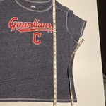 Majestic MLB Cleveland Guardians T-shirt women’s short sleeve Cropped XL Photo 4