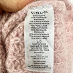 Vince  Marled Raglan Pullover Sweater Size Large Alpaca Mohair Wool Pink Mockneck Photo 5