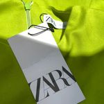 ZARA SHOULDER PAD DRAPED DRESS - S Photo 5