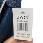 Jag jeans  Women's Sz 16 Medium Wash Blue Dive Stretchable High Rise Straight Photo 5