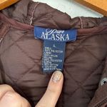 Pure Alaska Brown Sweater Full Zip Jacket Large Casual Fall Vintage 90s Photo 1