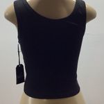 Splash  Size XL Black Ribbed Crop Tank Top. New With Tags Photo 2