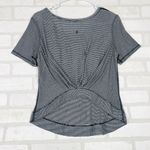 Lululemon Athletica Striped Short Sleeve Top with Pocket Size 6 Photo 7