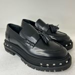 Free People  Black Leather Loafers Photo 1