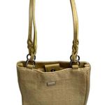 Collezioni Tan Rattan Straw Square Shoulder Bag Medium Sized Photo 0