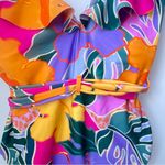 Eloquii  Front and Back Ruffles at Neckline with Low V Neckline Waist Tie Size 16 Photo 6