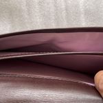 Coach  Chocolate & Mahogany CC Turnlock Wallet w rear flap over Section CLEAN Photo 3