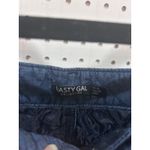 Nasty Gal  Collection Quilted Denim Shorts Dark Blue High Waisted Women's Size 8 Photo 4