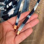 Bar III Blue Gray Tie Dye Shirred-Side One piece Swimsuit, S NWT Photo 4