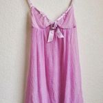 Victoria's Secret Babydoll Women Medium Bow Slip Semi Sheer Cami Pink Silky Trim Photo 9