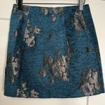 Free People Woven Free‎ People Movin On Teal Mini Skirt Size 4 Photo 7