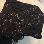 No Boundaries Faith Cowl Neck Shirt Top sheer lace shoulder panel Juniors Large Black Ruching Photo 5