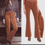 L'Agence The Affair High-Rise Flare Wide Leg Corduroy Jeans in Brown Size 25 NWT Photo 1